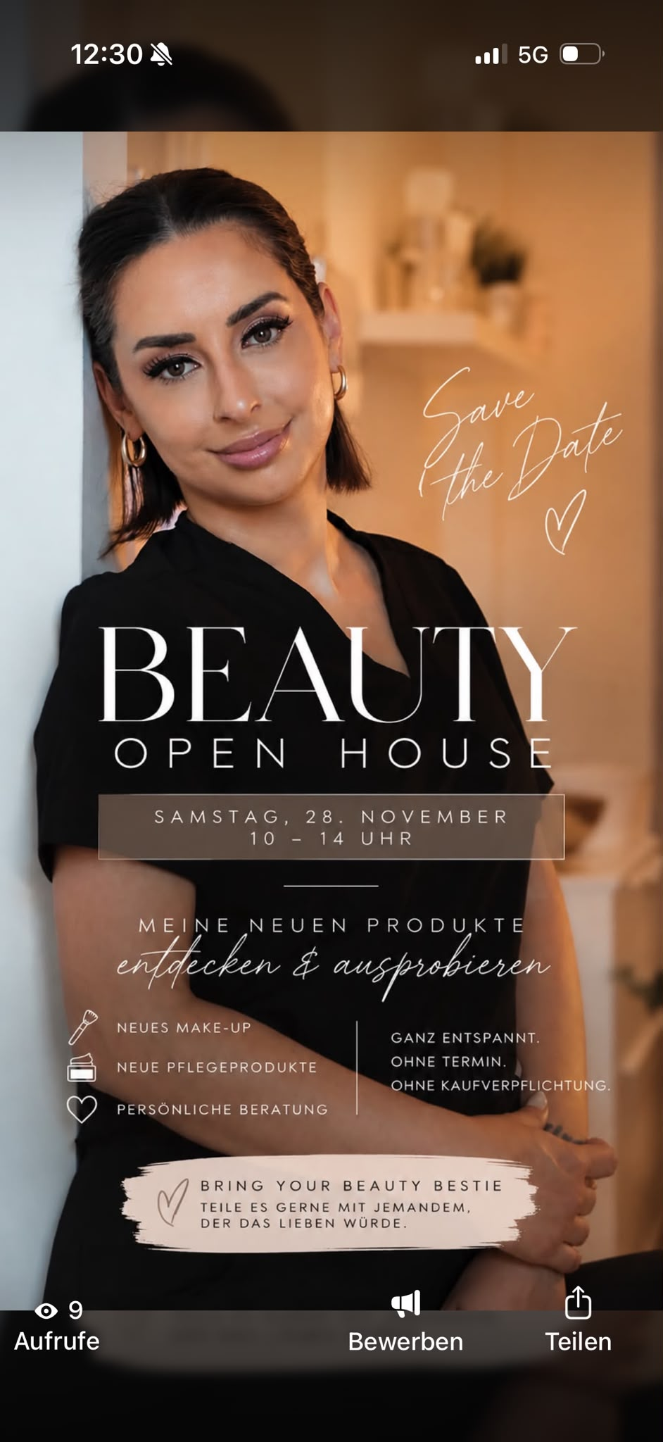 Beauty Open House bei Skin and More: Samstag, 28. November, 10 bis 14 Uhr. Neue Make-up- und Pflegeprodukte entdecken und ausprobieren, persönliche Beratung, ohne Termin und ohne Kaufverpflichtung.